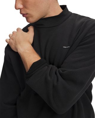 UA Icon Fleece Washed Mock Men's Long Sleeve - Image 5